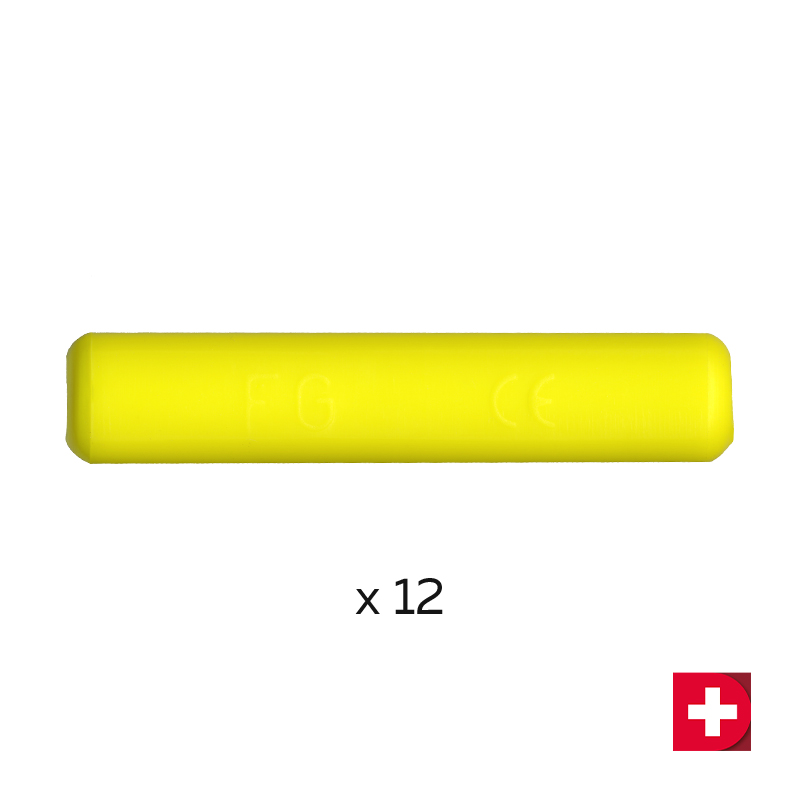 Mango redondo de silicona FG - Amarillo - Imagen 2