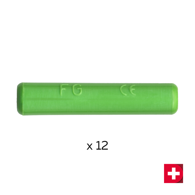 Mango redondo de silicona FG - Verde - Imagen 2
